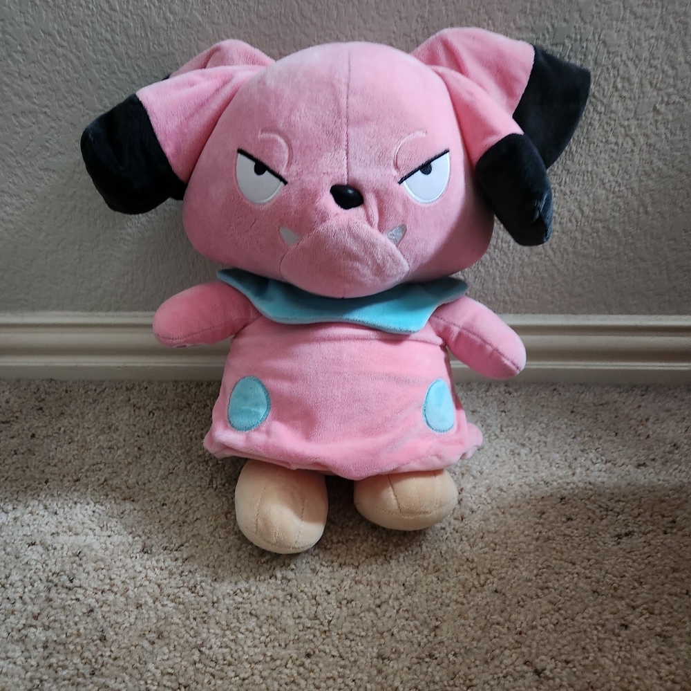 Snubbull‎ Pokemon Build-A-Bear Pink Bulldog Plush